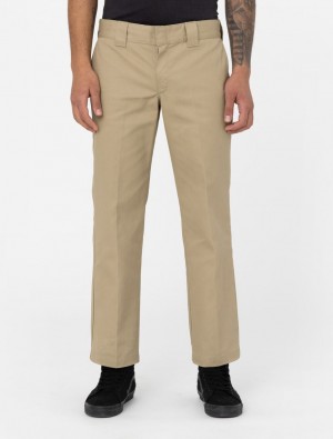 Calças De Trabalho Dickies 873 Slim Straight Masculino Caqui | 580805384