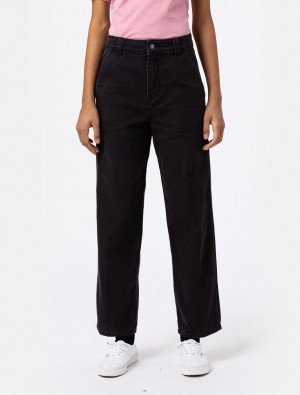 Calças Dickies Duck Canvas Feminino Pretas | 816965722